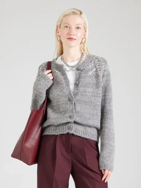 VERO MODA Kardigán VMTAMARA melír szürke