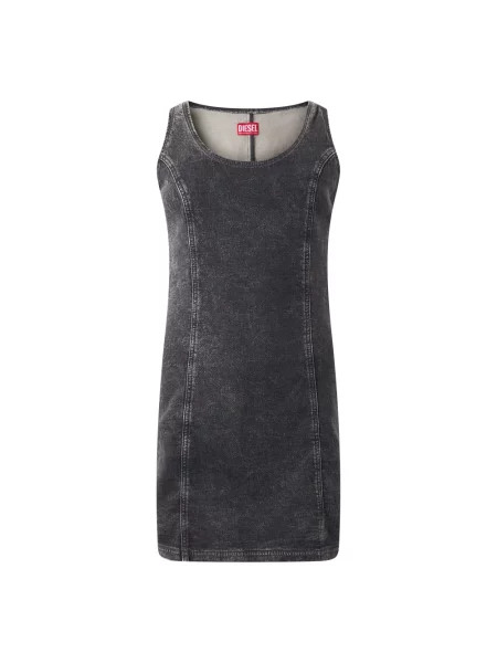 Sukienka jeansowa Diesel do biegania szara