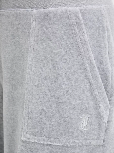 Спортивні велюрові штани Juicy Couture меланж сірий