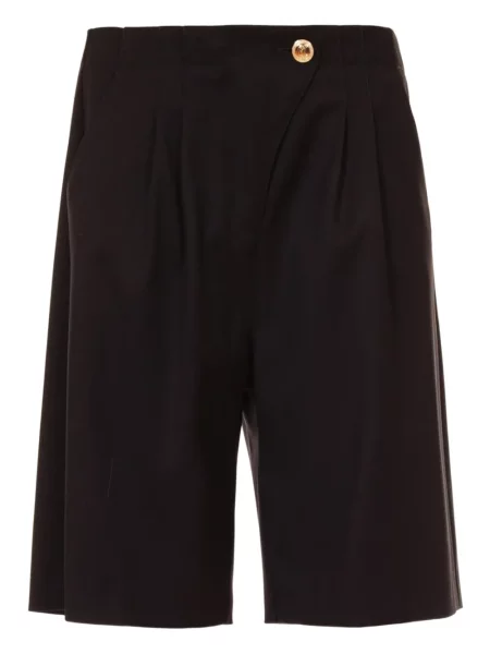 Pantaloni scurți Just Cavalli plisate negru