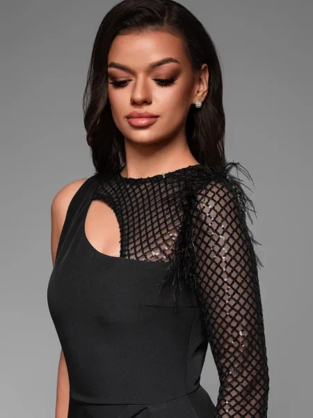 Rochie de seară Edoti negru