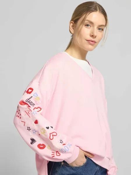 Smith & Soul Bluza Oversize pink różowa