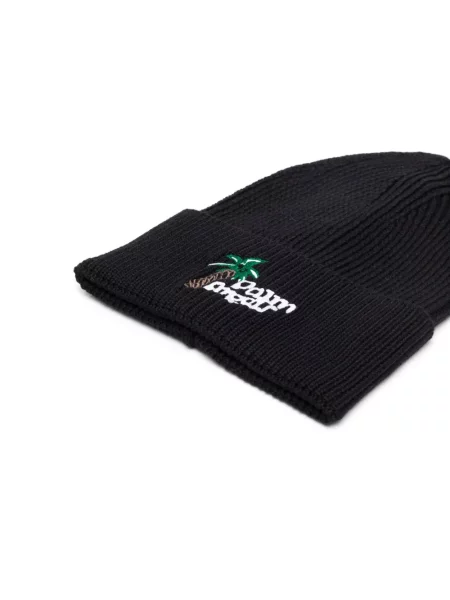 Siuvinėtas kepurė Palm Angels juoda