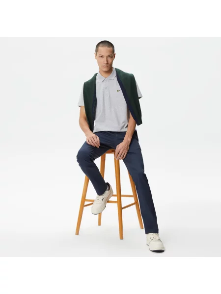 Lacoste Koszulka Polo Regular Fit Z I Bawełny szara