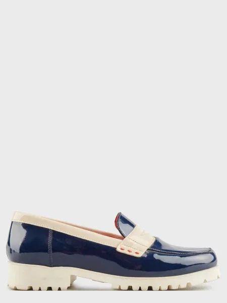 Лоферы Pas De Rouge синие