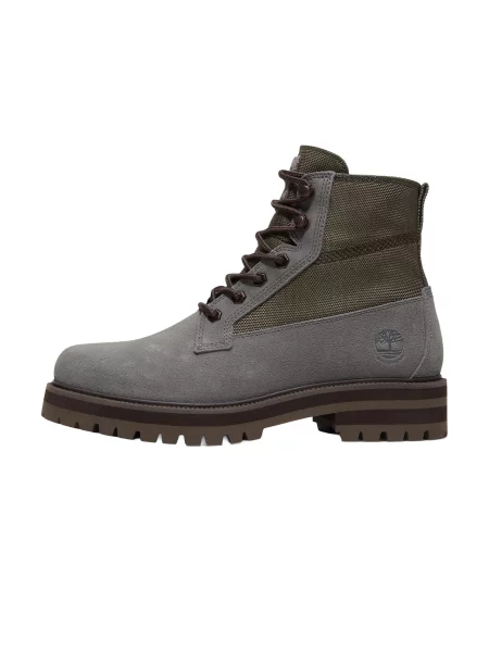 TIMBERLAND Bocanci cu șireturi închis / oliv gri