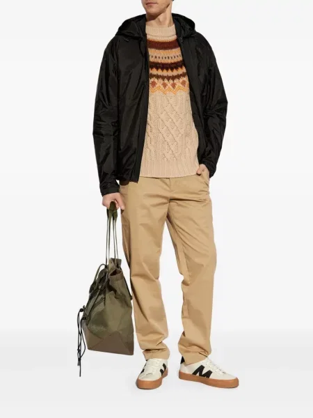 Geacă Moncler cu glugă negru
