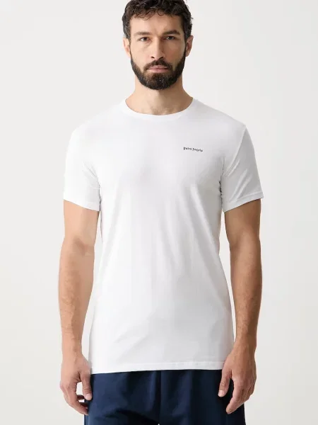 Palm Angels t-shirt ανδρικό με λευκό