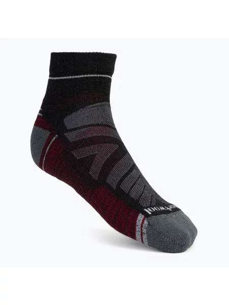 Smartwool Hike Light Cushion Чорапи за трекинг до глезена сиво-черен черно