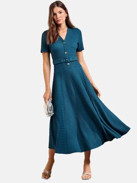 Friends Like These Rochie cyan