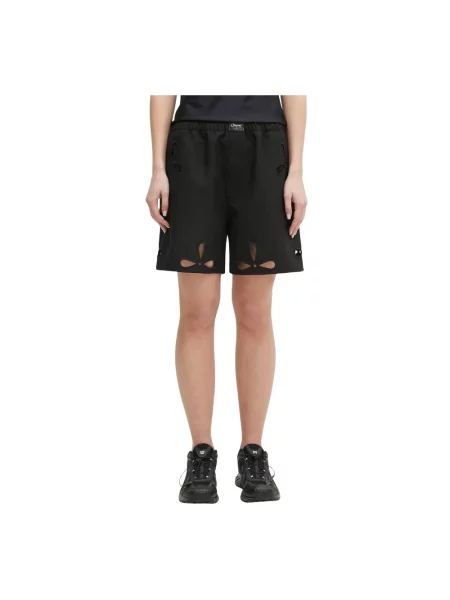 Coperni szorty Petal Embroidered Cut-Out czarne