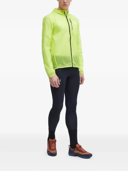 Geacă The North Face cu glugă galben