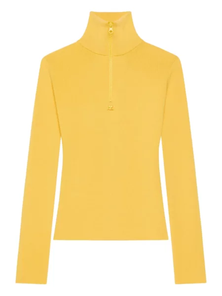 Tricou Courreges lung galben