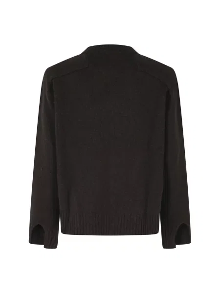 Sweter Soeur wełniany brązowy