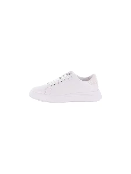 Sneakersy Calvin Klein sznurowane skórzane białe