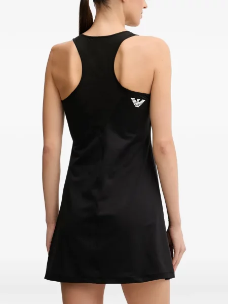 Szorty Ea7 Emporio Armani z dekoltem w serek czarne