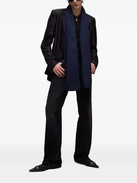 Fular Gucci de lână albastru