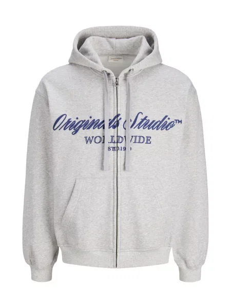 JACK & JONES Hanorac Norrebro albastru / amestecat gri