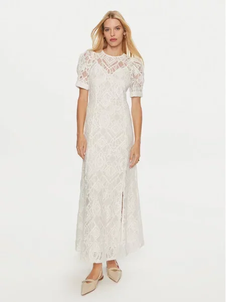 YAS Sukienka koktajlowa Fia Écru