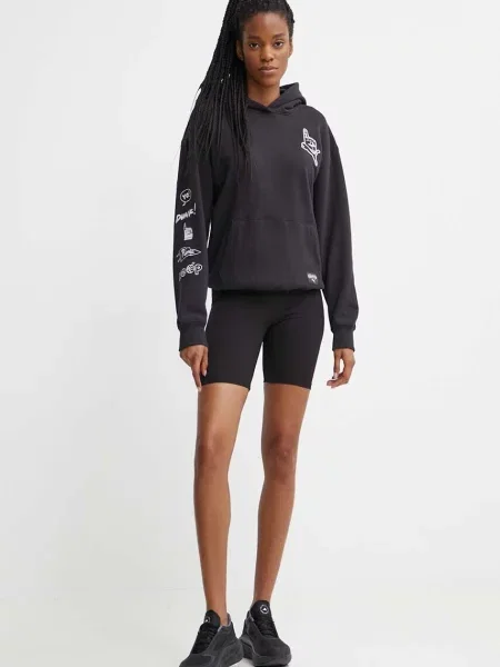 Puma bluza PUMA X SOPHIA CHANG z kapturem z aplikacją czarny