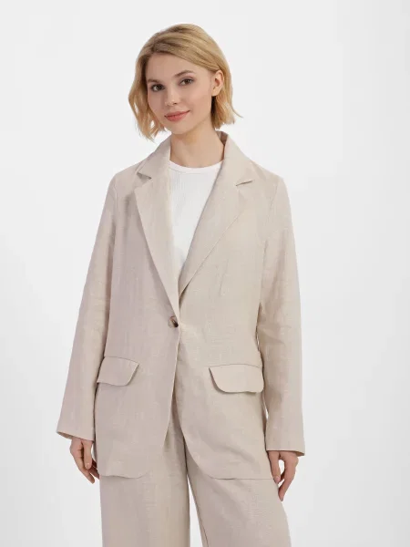 Braska Жакет без підкладки бежевий