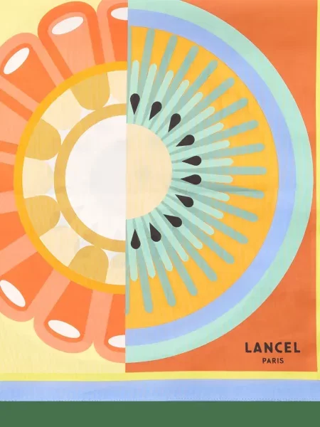 Fular Lancel portocaliu