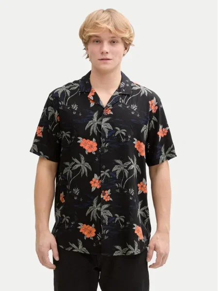 Tom Tailor Denim Cămașă negru