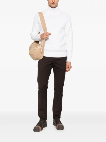 Pantaloni Dondup de lână maro