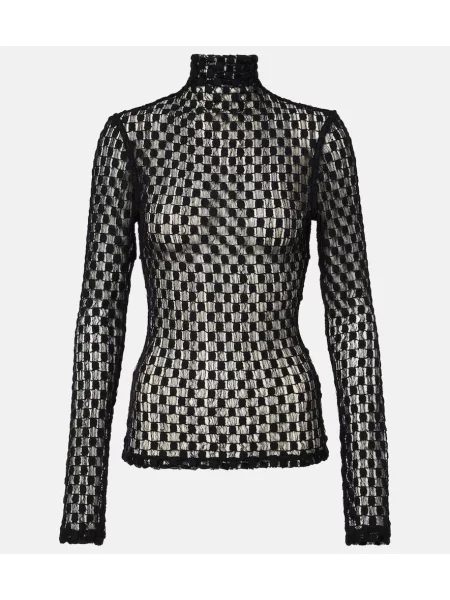 Heláncă Róhe din dantelă negru