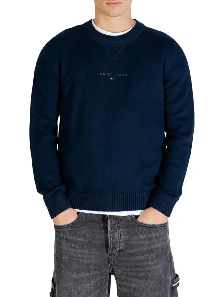 Pulover Tommy Hilfiger Jeans albastru