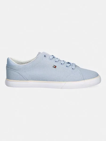 Tommy Hilfiger TH LOW PROFILE VULC CANVAS tenisky dámske modrá