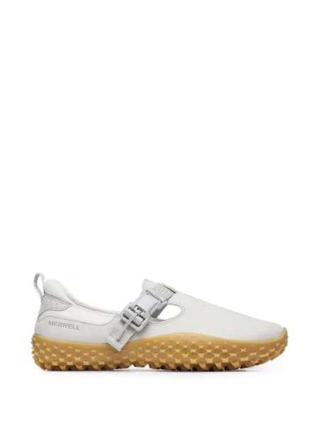 Sneakerși Merrell din nubuc cu cataramă alb