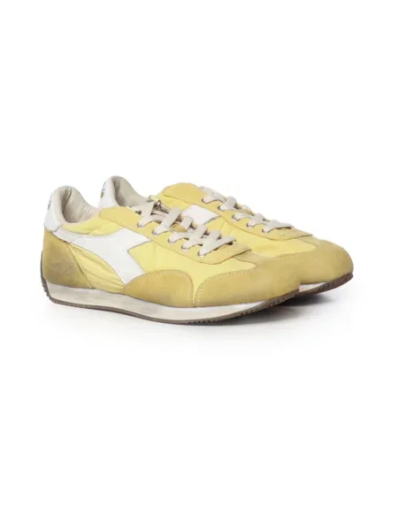 Sneakersy Diadora skórzane żółte