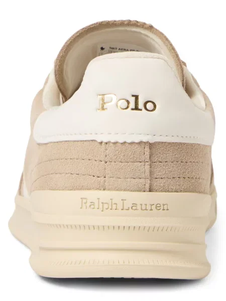 POLO RALPH LAUREN Sneakers AERA | piele întoarsă alb