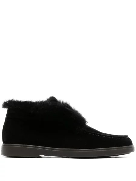 Pantofi loafer Santoni slip-on negru
