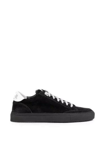 Sneakerși P448 din piele de căprioară negru