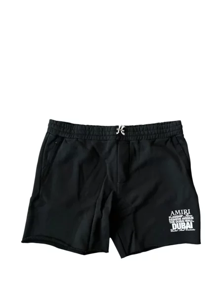 Pantaloni scurți Amiri cu imagine negru