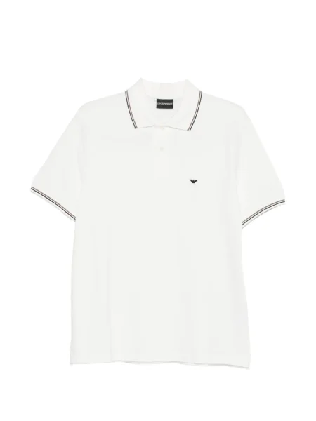 Polo Emporio Armani cu dungi alb
