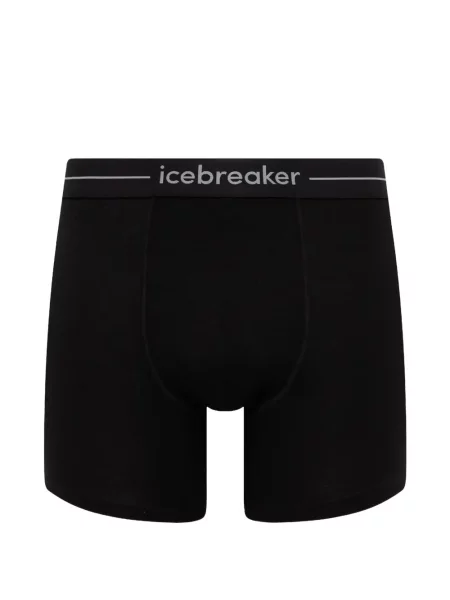 Boxerky Icebreaker s autogramem černé