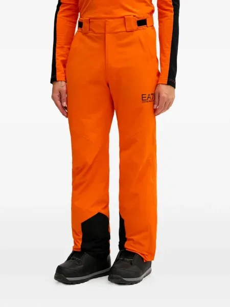 Pantaloni de trening Ea7 Emporio Armani portocaliu