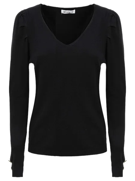 Influencer Pulover negru