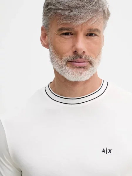 Armani Exchange póló férfi viszkózos bézs