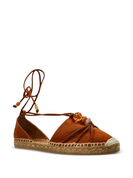 Bőr balerina Jimmy Choo barna