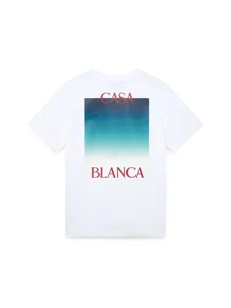 Tricou Casablanca cu gradient cu autograf alb