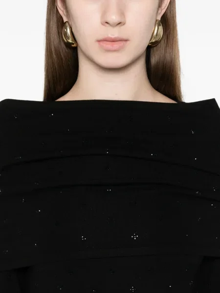 Rochie maxi Max Mara tricotate de costum negru