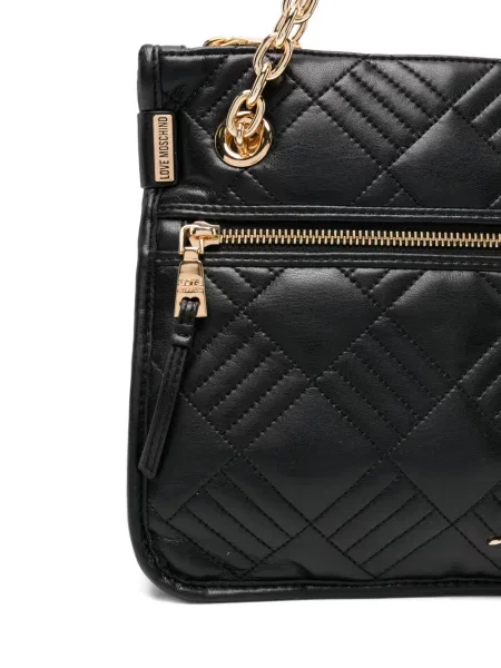 Colier Love Moschino matlasat negru