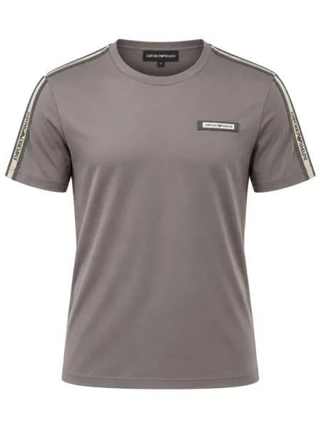 Μπλούζα Ea7 Emporio Armani με αυτόγραφο γκρι