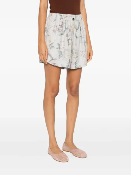 Pantaloni scurți Forte_forte cu model floral cu imagine