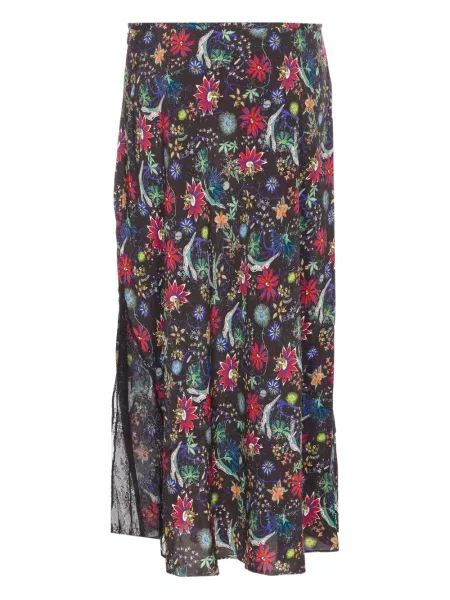 Fustă midi Zadig&voltaire până la genunchi negru