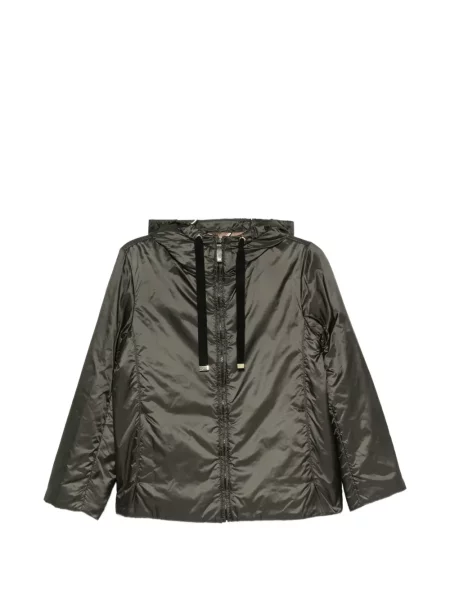 Geacă Max Mara cu glugă verde